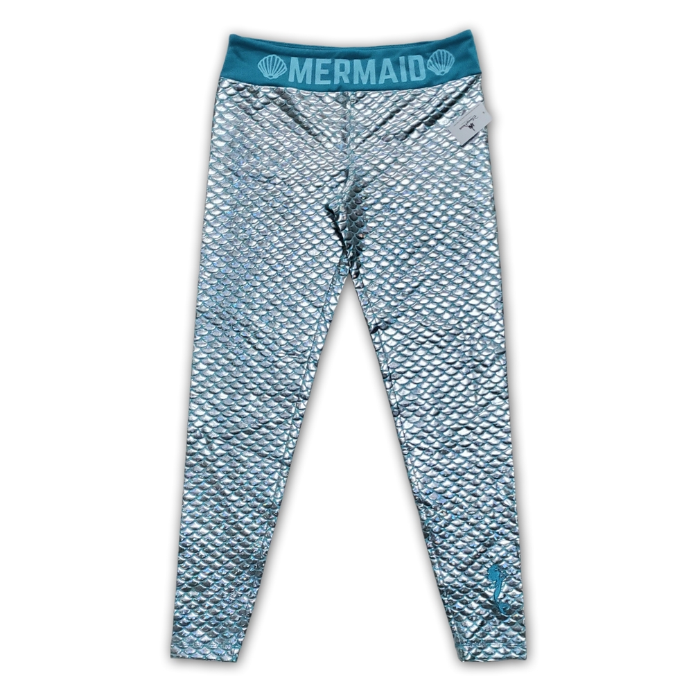 Disney Aqua Mermaid Scale Leggings - S